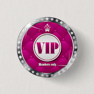 Geschäfts-oder Party-heißes Rosa-Diamant VIP Button