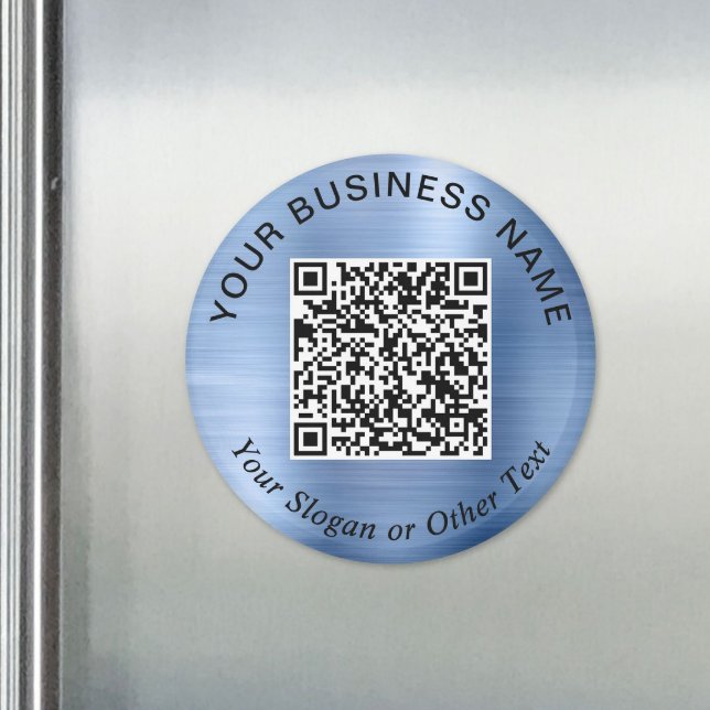 Geschäfts-QR-Code Promotional Blau Magnet (Business QR Code Promotional Blue Magnet)