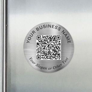 Geschäfts-QR-Code Silber-Promotion Magnet