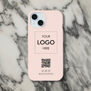 Geschäfts-Social-Media-QR-Code-Rouge iPhone 15 Hülle