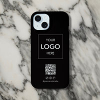 Geschäfts-Social-Media-QR-Code Schwarz