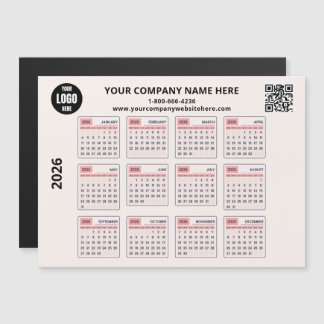 Geschäfts-Wandkalender Magnetkarte