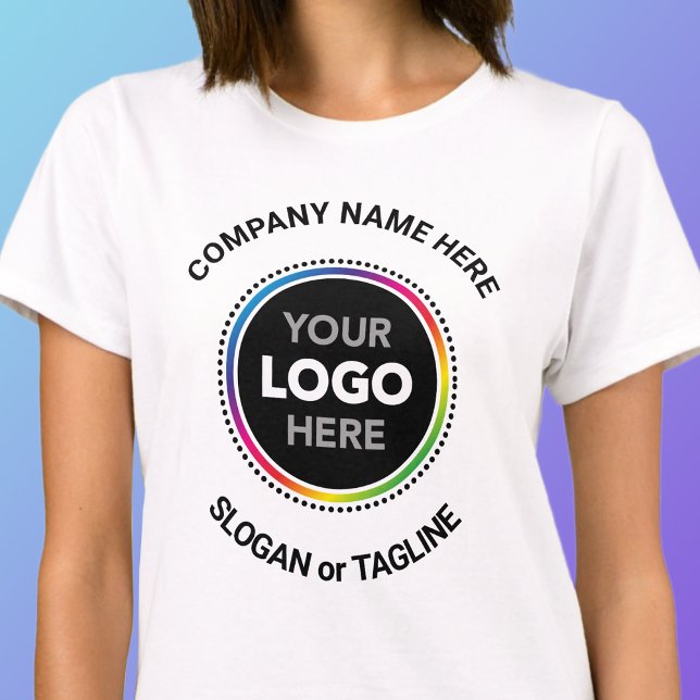 Geschäfts-Werbe-T-Shirt - Kreisförmiges Logo und N T-Shirt (Von Creator hochgeladen)
