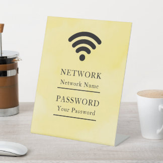 Geschäfts-Wifi Moderne Netzwerk Sockelschild