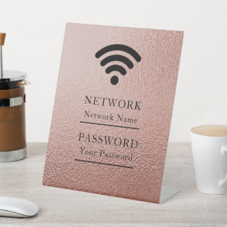 Geschäfts-Wifi Moderne Netzwerk Sockelschild
