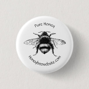 Geschäftsabzeichen - Honeybee Design Button