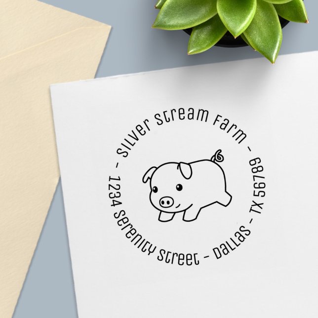 Geschäftsadresse 2 von Schweinefleisch Permastempel (Von Creator hochgeladen)