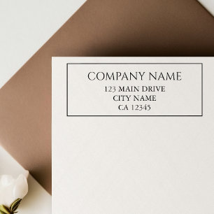 Geschäftsadresse Beruflich Gummistempel