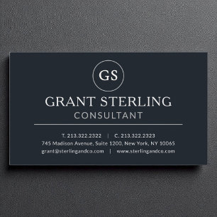 Geschäftsberater Black Silver Luxury Visitenkarte