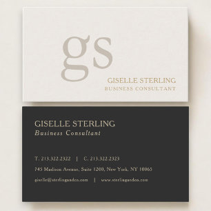 Geschäftsberater-Monogramm Professional Visitenkarte