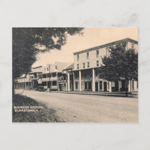 Geschäftsbereich, Blairstown, NJ Vintage Postkarte