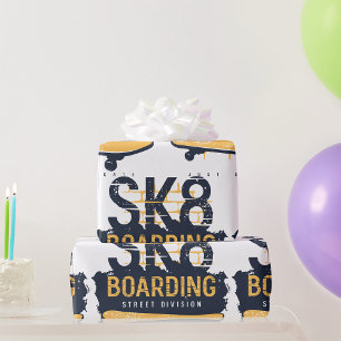 Geschäftsbereich Skateboarding Street Geschenkpapier
