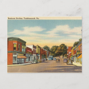 Geschäftsbereich, Tunkhannock, Pennsylvania Postkarte