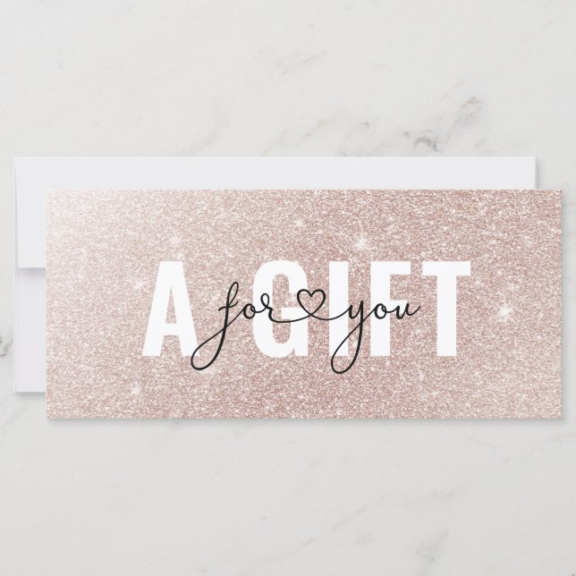 GESCHÄFTSBESCHEINIGUNG FÜR ROSEGOLD GLITZER (Vorderseite)