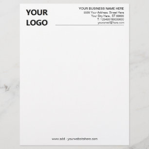 Geschäftsbriefe mit Logos und QR-Code-URL Briefbogen