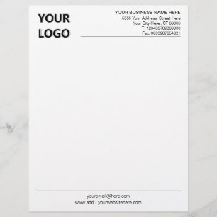 Geschäftsbriefpapier mit Logo nach Maß Briefbogen
