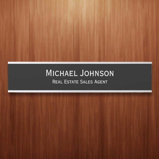 Geschäftsbüro Lang Name Plate Titel Türschild (Business Office Long Name Plate Title Door Sign)