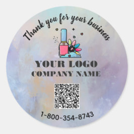 Geschäftsdanken für den benutzerdefinierten QR-Cod Runder Aufkleber