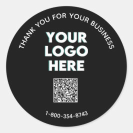 Geschäftsdanken für den benutzerdefinierten QR-Cod Runder Aufkleber