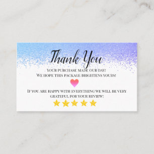 Geschäftsdanken hausgemachte Visitenkarte