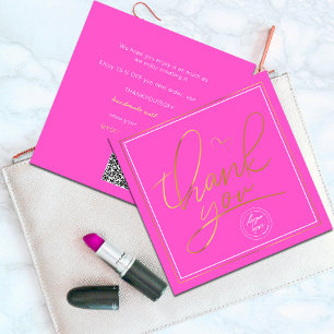 Geschäftsdanken Sie elegant Rosa und Gold