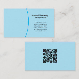 Geschäftsdetails mit QR-Code und benutzerdefiniert Visitenkarte