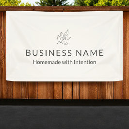 Geschäftsdisplay Neutral Botanisch Minimalistisch  Banner