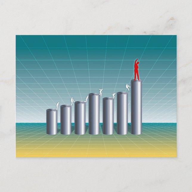 Geschäftserfolg Postkarte (Vorderseite)