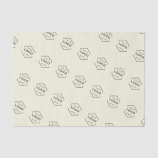 Geschäftsfirma Benutzerdefiniertes Logo Beige Seidenpapier