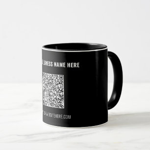 Geschäftsfördernder gebrandeter QR-Code-Kaffeebech Tasse