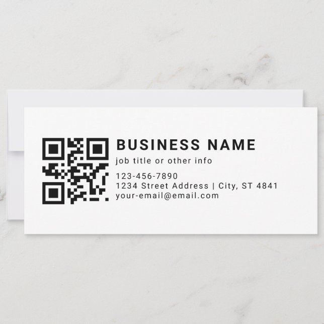 Geschäftsfördernder QR-Code (Vorderseite)