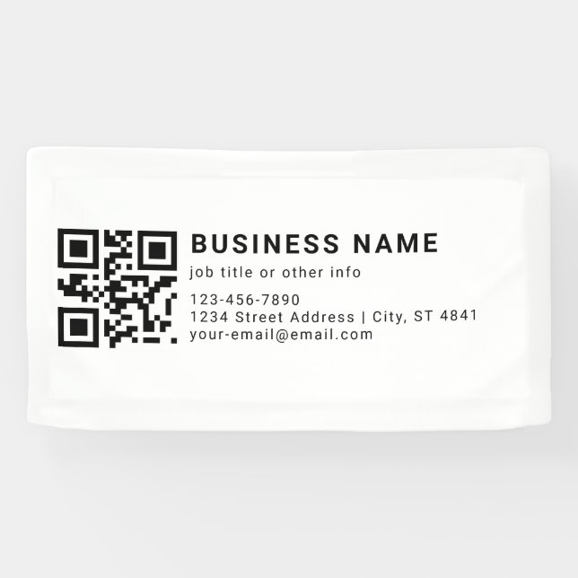 Geschäftsfördernder QR-Code Banner (Horizontal)