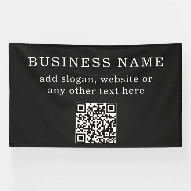 Geschäftsfördernder QR-Code  Banner (Horizontal)