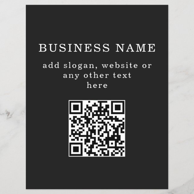 Geschäftsfördernder QR-Code  Flyer (Vorne)