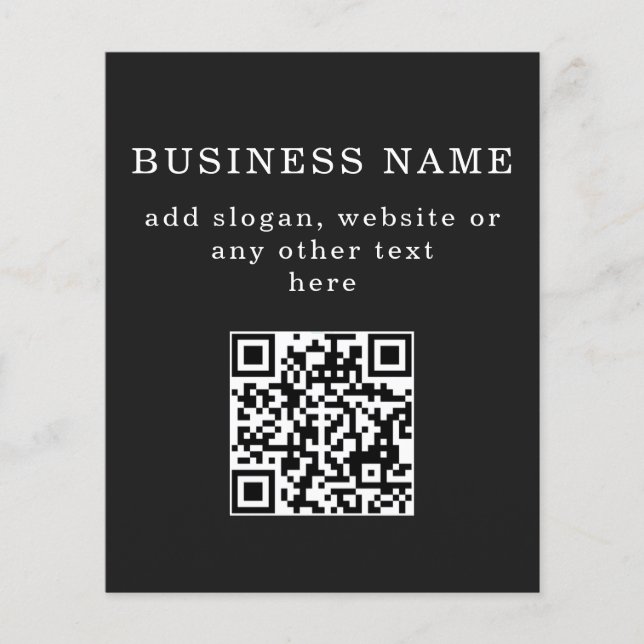 Geschäftsfördernder QR-Code  Flyer (Vorne)