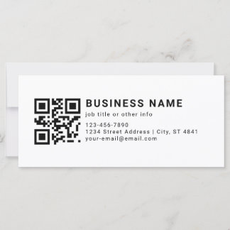 Geschäftsfördernder QR-Code Karte