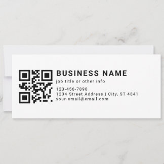 Geschäftsfördernder QR-Code Karte