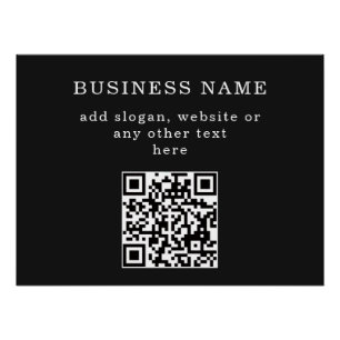 Geschäftsfördernder QR-Code Poster
