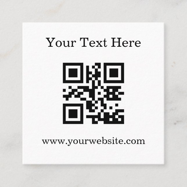 Geschäftsfördernder QR-Code  Rabattkarte (Vorderseite)