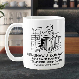 Geschäftsförderung mit wiedergewonnenen Materialie Kaffeetasse