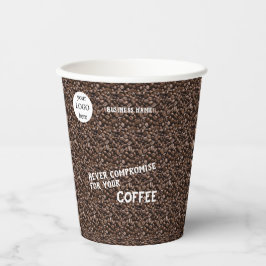 Geschäftsförderungslogo & Name Pappbecher