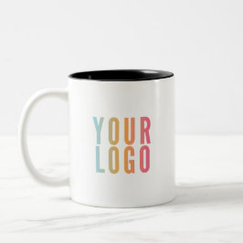 Geschäftsförderungslogo Zweifarbige Tasse