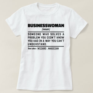 Geschäftsfrau Noun Berufliche Mama Präsentieren Id T-Shirt