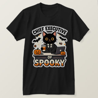 Geschäftsführer der Gruseligen Schwarzen Katze Hal T-Shirt