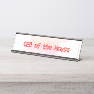 Geschäftsführer des Hauses Schreibtisch Name Plate Schreibtischnamensplakette