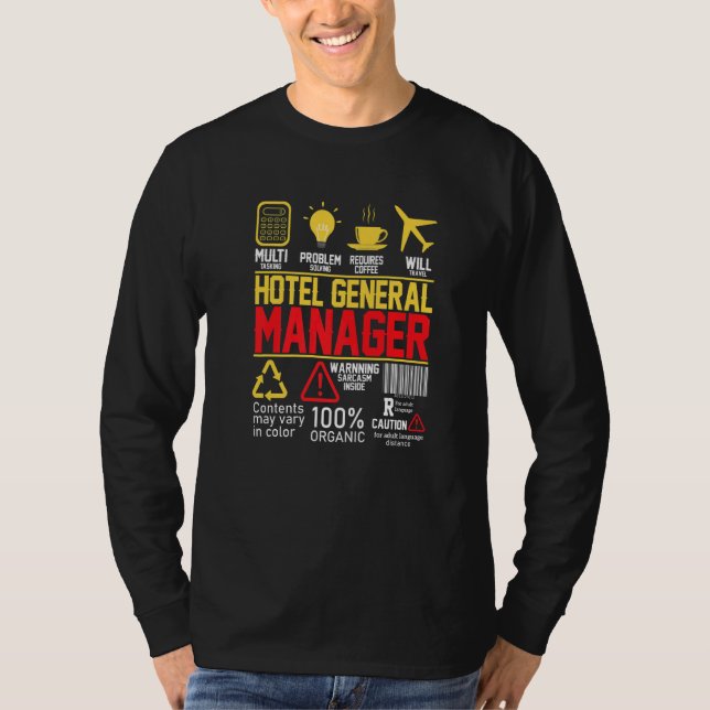 Geschäftsführer des Hotels T-Shirt (Vorderseite)