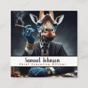 Geschäftsführer Lustiger CEO Chief Executive Offic Quadratische Visitenkarte