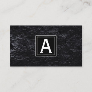 Geschäftsführer   Monogramm   Slate Corporate Visitenkarte