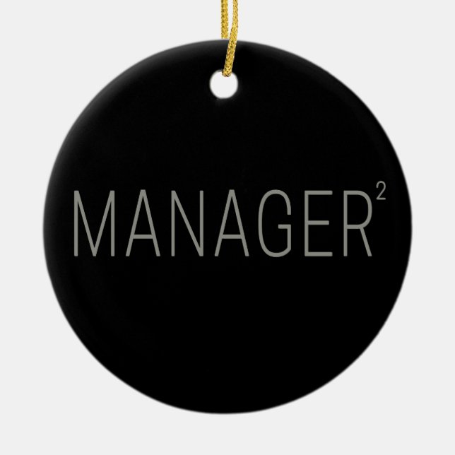 Geschäftsführer oder selbstständig und freiberufli keramik ornament (Vorne)