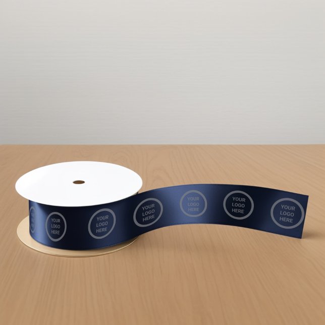 Geschäftsidentität für Luxus-Navy-Blue-Logos Satinband (Von Creator hochgeladen)